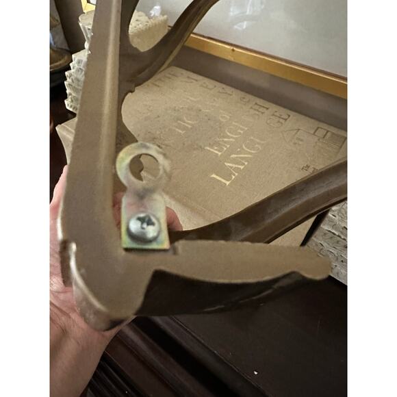 Vintage Gold Wall Shelf Metallic Decor Burwood sconce ornate Hollywood regency - Picture 13 of 16